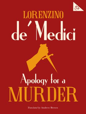 cover image of Apology for a Murder